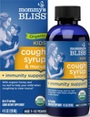 Emme Bliss Organic Kids Cough Syrup ja limaskesta leevendamine + immuunsuse tugi, Agave & Honey, Ivy Leaf, Elderberry, Tsink, C-vitamiin, 4 Fl Oz