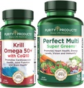 Purity Products Bundle - Krill Omega 50+ koos CoQ10 + Perfect Multi Greens