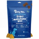Zesty Käpad Senior Dog Multivitamiin Ravib - Glükosamiin koertele + Seedeensüümid & Probiootikumid - Teraviljavabad Koera Vitamiinid ja Toidulisandid Nahale & Coat + Immune Health Chicken - Advanced - 60ct