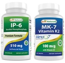 Parim looduslik IP-6 510 mg ja K2-vitamiin (MK7) koos D3-ga