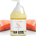 Lõheõli koertele Buddy parim - 1 Gallon (128oz) | 100% Norra kalaõli | inimklassi ja lõhnatu | Omega 3 lisa kate ja liigesed