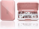 Travel Pill Korraldaja Niiskuskindel Veekindel Väike Pill Karp taskukott 6 Komponendid Portable Pill Case Meditsiin Vitamiinihoidja, roosa