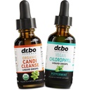 Candi Cleanse & Chlorophyll Vedel tilgad - Orgaaniline Oreganoõli Tilgad & Vedel Klorofüll Lõhna Puhastustoetus - Looduslik Suuline Soolepuhastaja Detox, Sisemine Deodorant, Keha Deodoreeriv Täiendus