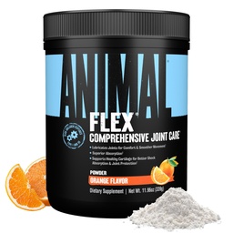 Animal Flex Pulber - ühine tugilisa valu leevendamiseks, parandamiseks ja taastamiseks lihased kurkum, glükoosamiin, kondroitiin, MSM, kollageen ja boswellia, Great Maitsev Orange Maitse, 30 Scoops