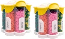 Extra Big Pill Korraldaja Igapäevane, Iganädalane, Igakuine Täiendus Pudel, Cute Blossom Pill Dispenser 7 XL Kompartments (2 Pack Combo) (Yellow 2 Pack)
