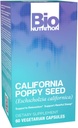 Bio Nutrition California Poppy Taimne täiendus 60 Taimekapslit | Looduslik lõõgastus ja stressi leevendamine | Toetab rahulikku und ja meeleolu