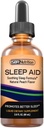 Natural Sleep Aid Vedelik tilgad 5 mg melatoniini | Suntheanine, Kummel, GABA, Wellness Formula | Rahustav ekstra tugev keeleline täiendus toetab magamist, unetust, Jet Lag | 2 fl oz