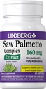 Lindberg Saw Palmetto ekstrakt | 160 mg | 60 Softgels | meestele ja naistele | Standardiseeritud täiendus | Mitte-GMO ja Gluteenivaba