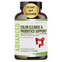 15 Day Gut Cleanse Detox naistele ja meestele - Advanced 15 päeva Colon Cleanse probiootikumidega ja Psyllium Husk kõhukinnisuse leevendamiseks, seedetrakti terviseks, Colon Cleanser & Gut Health.60 kapslit.