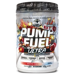 PMD Sports Pump Fuel Ultra Insanity, Ultimate Pre Workout & Muscle Pump, Maximum Strength Energy, Focus, Endurance & Recovery, Creatine & Beta Alanine, Cherry Bombsicle, 30 Servings