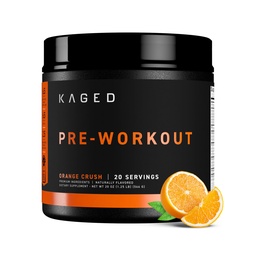 Kaged Original Pre Workout Powder | Orange Crush | Pre-workout koos kreatiini, beeta-alaniin, L-tsitrulliin, BCAAs | 274 mg orgaaniline kofeiin | Pre Supplements meestele ja naistele | 20 Servings