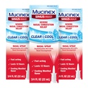 Mucinex Sinus-Max ninasprei dekongestant, 12-tunnine üle-The-Counter Ravimi ninasprei siinuse leevendamiseks, nina dekongestandid täiskasvanutele, jahutav mentool, 0,75 Fl Oz (3. pakk)