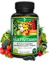 Potent Garden Adult Multivitamiin naistele ja meestele, 42 Puuviljad ja köögiviljad Plus probiootikumid, toetab energia ainevahetust ja immuunsüsteemi, igapäevane multivitamiin meestele ja naistele Mitte-GMO, 90 Tabs, 30 Servings