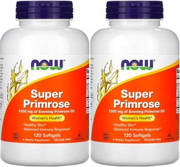 Now Foods Super Primrose 1300mg, 120 geeli (2 pakendis)
