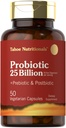 Tahoe Nutritionals Prebiootikumid, probiootikumid ja postbiootilised | 25 miljardit CFU | 50 pulbrit pillid | Meeste ja naiste seedetrakti tervis | Tahoe toidulisand ja mitte-GMO täiendus