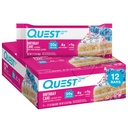 Quest Nutrition Birthday Cake Protein Bars, 20 g valku, 1 g suhkrut, 4 g Net Carbs, Gluteenivaba, Keto Sõbralik, 12 Count