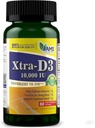 Ameerika Medic & Science Xtra D3 Vitamiin D 10 000 RÜ (250 mcg) Kolekaltsiferooli lisand meestele ja naistele (60 lihtne neelata softgels) Parim luu, südame tervis, immuunsüsteemi tugi, kopsufunktsioon