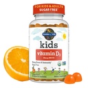 Orgaanilised D3-vitamiini kummikud 800 IU (100% päevasest väärtusest) tugevate luude, hammaste, aju ja immuunsuse jaoks - mitte-GMO, gluteeni, taimetoitlase, suhkruvaba, oranž maitse, 60 serveerimist