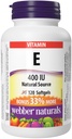 Webber Naturals Vitamiin E Natural Source Softgel, 400 IU-120 Softgels