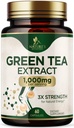 Rohelise tee ekstrakti kapslid 1000 mg - standardiseeritud 45% EGCG & 98% polüfenoolid - 3X Tugevus Roheline tee pillid loodusliku energia - toetab südame tervist, taimsete täiendada, vegan, Non-GMO - 60 kapslit