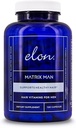 Elon Matrix Man - 60 päeva pakkumine - juuste kasvu vitamiinid meestele - Saw Palmetto & Biotin Advanced Formula vitamiinid - soodustab tervislikku habemekasvu - (120 kapslit)