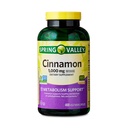 Spring Valley Cinnamon Dietary Supplement, 1000 mg, 400 Count - kaneelilisandid, kaneeli kapslid, kaneel