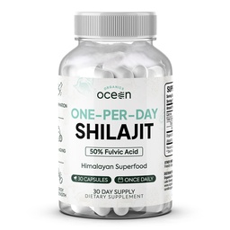 Orgaanika Ookean Üks-Per-Day Shilajit meestele ja naistele - Natural Shilajit täiendus Vanuse defying, luu tugevus, hormoonide tugi ja rohkem - 30 Shilajit kapslit