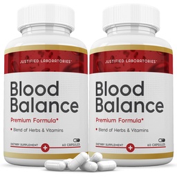 Põhjendatud Laboratories (2 Pack Blood Balance Advanced Formula 620MG) Täiendavad tabletid 120 kapslit
