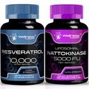 TÄIELIK LABSRX Resveratrooli kapslid 10000 mg - Nattokinaasi lisakapslid - 5000 FU