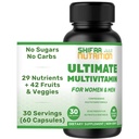 SHIFAA TOITMINE Halal Multivitamiinid naistele, meestele ja täiskasvanutele, 30 Servings | Raud, A-vitamiin, B6, B12, biotiin, niatsiin, C, D3, E, tsink, kaltsium, foolhape, CoQ10 | Halal Vitamiinid
