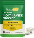 Liposomaalne resveratrool , liposomaalne nikotiinamiid ribosiid , nikotiinamiid ribosiid 900 , resveratrooli lisand naistele meestele (1 Pack/80 kapslit )