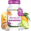 Zahler Vitamiin D3 3000IU, Vitamiin D3 Lisa 3,000 RÜ, sertifitseeritud Kosher (250 Softgels)