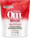 OM SUPERFOOD Immuunsegu Seenepulber Superfood Supplement, 7.05 Ounce Pouch, 100 Servings, Seenesegu, Reishi & Türgi Sail; Daily Immune Support Supplement