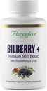Paradise maitsetaimed Bilberry Goji & Chrysanthemum Supplements, Super Potent, Ultra Pure, Non-GMO, Gluteenivaba, Vegan, 60 Taimekapslit
