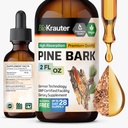 BIO KRAUTER männikoore ekstrakt - rikas antioksüdantides Vedel täiendus - 400 mg Prantsuse meremännikoore ekstrakti tilgad - Vegan, alkohol ja suhkur vaba - 2 Fl Oz