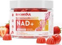 NAD Gummies , NAD Supplement - Liposomal Nicotinamide Riboside , Resveratrol , Quercetin , NAD Nicotinamide Riboside Resveratrol 900mg , NAD+ Täiendus meestele ja naistele, 60 Gummis 1 Pack