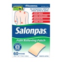 Salonpas Valu leevendab plaastrit selja, kaela, õla, põlvevalu ja lihaste valu - 8-tunnine valu leevendamine - 60 loend