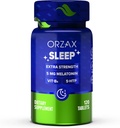 ORZAX Sleep - melatoniin 5 mg, vitamiin B6 ja 5-HTP lisand - täiskasvanutele mõeldud rahutu une vitamiinid (120 tabletti)