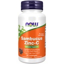 NOW Foods Supplements, Sambucus Zinc-C koos leedrimarja kontsentraadiga ja vitamiin C, 60 Lozenges