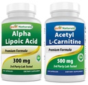Parimad looduslikud alfa-lipohape 300 mg ja atsetüül-L-karnitiin 500 Mg