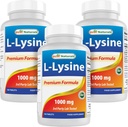 Parim Naturals L-Lysine 1000mg 180 tabletti (180 Count (Pack of 1)) (3 pudelit)