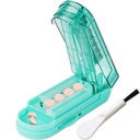 Johnbee Pill Cutter Splitter väikestele ja väikestele pillidele, suurematele pillidele. Reguleeritav Pill Splitter lõikab täpselt mitu pilli korraga. Terav plaat turvatöötajaga. Mittelibisev silikooni serv (Lake Blue)