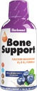 Bluebonnet Nutrition Vedel luude tugi Kaltsiumtsitraat, magneesiumtsitraat, vitamiin D3, K2, luude tervise jaoks, mitte GMO, gluteenivaba, sojavaba, piimavaba, kosher, 32 Servingut, mustikamaitse, 16 Fl Oz (pakk 1)