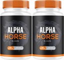 (2 Pack) Alfa hobune, Alfa Hobuse pillid meestele, Alfa Hobuse kapslid, Alfa Hobuse lisand, Alfa Hobuse Vitamiin Kõik looduslikud Premium Formula, Alfa Hobuse lisatoetus, 120 kapslit 2 kuud