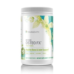 Youngevity Beyond Osteo-FXTM pulber - 1200 mg koos D3-vitamiiniga, trikaltsiumfosfaadiga, magneesiumiga ja tsink - kaltsiumtsitraadi lisand naistele ja meestele - mitte-GMO, gluteenivaba - troopiline vanilje