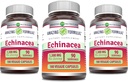 Amazing Formulas Echinacea | 1300 Mg | Veggie kapslid Supplement | Non-GMO | Gluteenivaba | Valmistatud USAs (3 Pack | 180 Count)