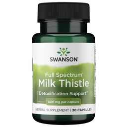 Swanson Full Spectrum Piimaohakas 500 milligrammi 30 kapslit