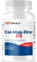 Cal-Mag-Zinc D3 toidulisand (kaltsiummagneesium tsink ja D3-vitamiin) | Immuunsüsteemi, luude ja hammaste toetamine | Mitte-GMO | Vegan | Gluteenivaba | Piimavaba | Kosher | 60 Softgels | (60 loend (1. pakk)