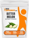 BulkSupplements.com Bitter Melon Extract Powder - Bitter Melon Supplement, Bitter Gourd Extract - Taimne täiendus, Gluteenivaba, 750mg per Serving, 100 g (3,5 oz) (pakk 1)