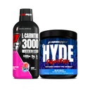 PROSUPPS L-karnitiin 3000 Stimulant Free Vedel Shots (31 Servings, Berry) ja Mr. Hyde Signature Series Pre-Workout Energy Powdered Drink (30 Servings, Blue Razz)